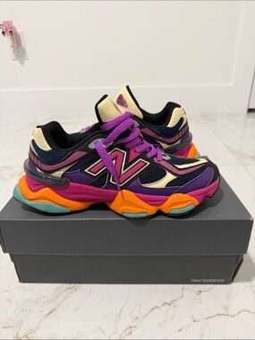 New Balance Vibrant Multicolor Chunky Sneakers - Purple, Pink & Orange